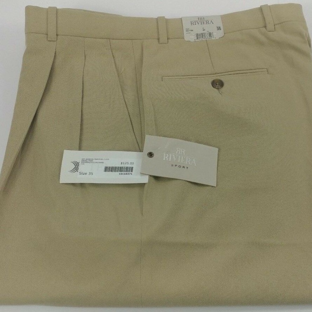 Riviera Sport Sir Gawain Mens Tan 50% Rayon Pants